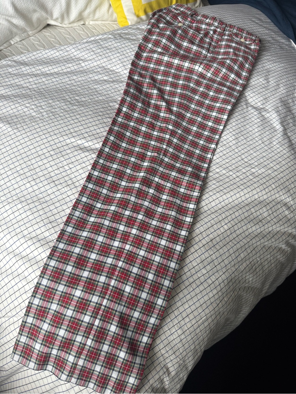 Polo by Ralph Lauren Red, Green and White Plaid Summer weight Chinos/Khakis